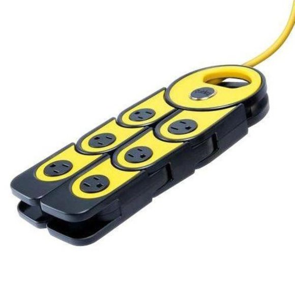 2 X 3 Workshop Grade 6 Outlet Flexible Pivot Power Strip/Surge Protector - Picture 3 of 5